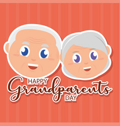 Cute Grandma And Grandpa Couple Characters Happy