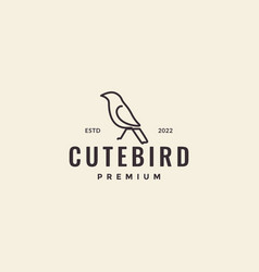 Little Bird Exotics Minimal Line Hipster Logo