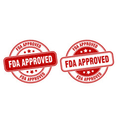 Fda Approved Stamp Approved Label Round