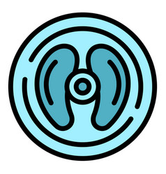 Gym Sport Circle Icon Flat