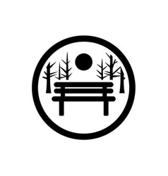 Snowy Park Icon - Simple