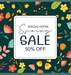 Spring Sale Banner Background Template