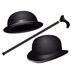 Two Hats And Cane