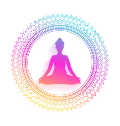 Colorful International Yoga Day Meditation Poster