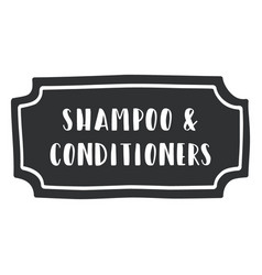 Hand Drawn Shampoo Conditioner Label