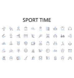 Sport Time Line Icons Collection Gratitude