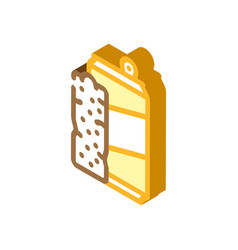 Bars Snack And Drink Container Isometric Icon