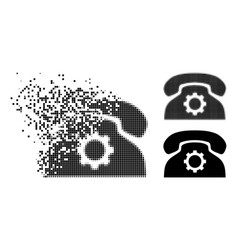 Disappearing And Halftone Dot Phone Settings Icon