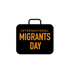 International Migrants Day On December 18 Poster