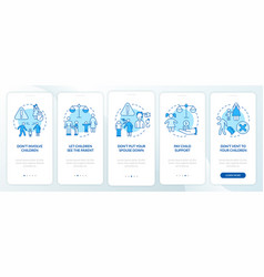 Divorce Dos And Donts Blue Onboarding Mobile App