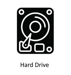 Hard Drive Solid Icon Design