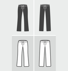 Womens And Mens Sport Pants Clothes Icon