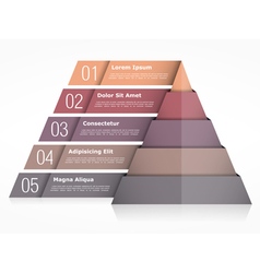 Pyramid Chart With Five Elements