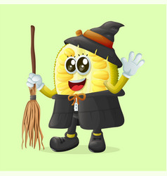 Jackfruit Character Dressed As A Witch