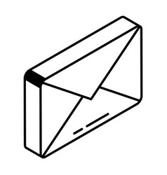 A Linear Isometric Icon Of Mail