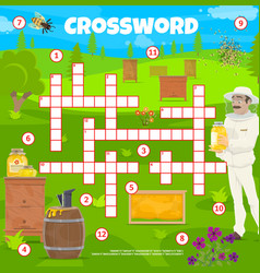 Beekeeping And Apiary Crossword Puzzle Game Grid