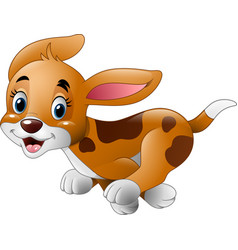 Cartoon Little Dog Running