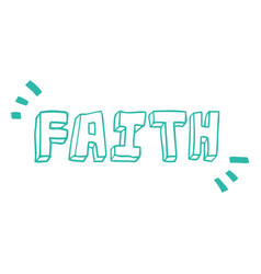 Faith Doodle Lettering Quote