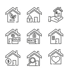 Set Of House Icons