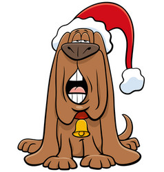 Cartoon Dog Sing A Carol On Christmas Time