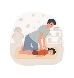 Massage Isolated Cartoon