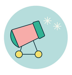 Snow Cannon Icon Winter Sign