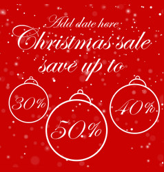 Christmas Sale Poster Flyer Design