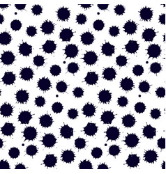 Monochrome Spot Blob Blot Seamless Pattern