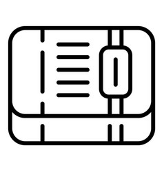 Museum Label Icon Outline Movie Ticket