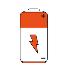 Battery cartoon fla Royalty Free Vector Image - VectorStock