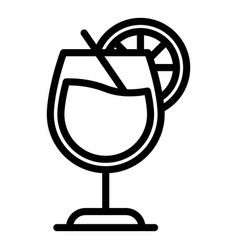 Bourbon Cocktail Icon Outline Style