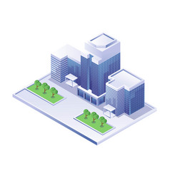 City Office Building View Isometric