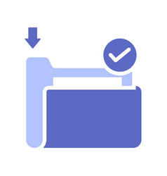 Data Folder Glyph Icon Style