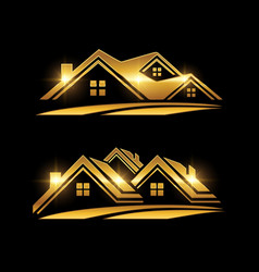 Golden Real Estate Logo Icon