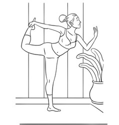 Yoga Coloring Page For Kids