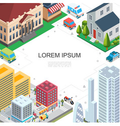 Isometric Cityscape Colorful Template