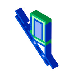 Public Transport Inclined Elevator Isometric Icon