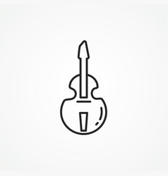 Cello Line Icon