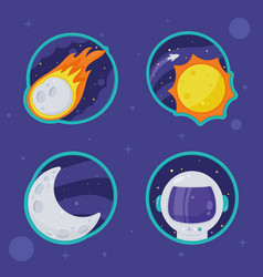 Four Space Outer Icons