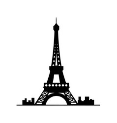 Parisian Charm Icons Depicting The Eiffel Tower