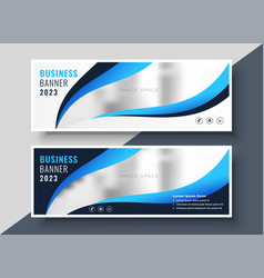 Stylish Blue Presentation Business Banner Template