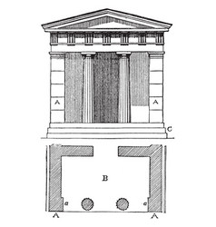 Anta Doorway Vintage Engraving