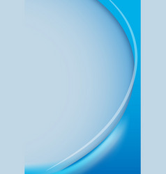 Cerulean Blue Curve Frame Template