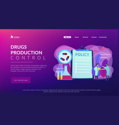 Pharmaceutical Policy Concept Landing Page