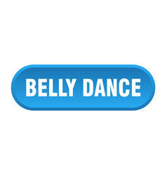 Belly Dance Button Rounded Sign On White