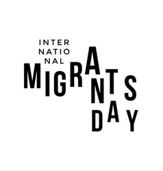 International Migrants Day On December 18 Poster