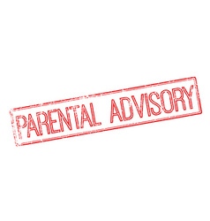 Parental advisory rubber stamp Royalty Free Vector Image