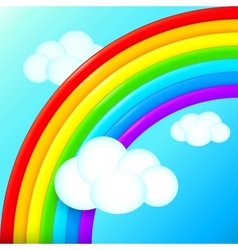 Rainbow colors blurred cloud Royalty Free Vector Image