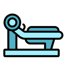 Gym Bench Icon Flat