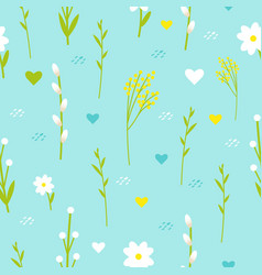 Seamless Bright Spring Flower Pattern